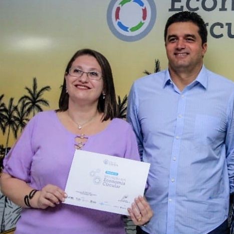 Dra. Janaína Junkes e o prefeito de Maceió Rui Palmeira